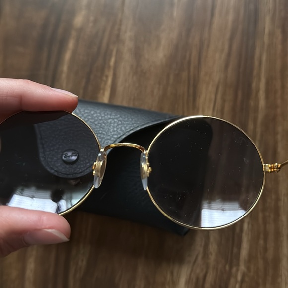 Ray-Ban RB3592 JA-JO 001/I9 50M Gold/Blue Gradient Sunglasses Round Lens - Picture 5 of 7